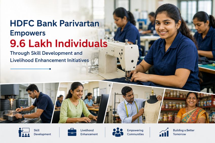 HDFC Bank Parivartan Skilling and Livelihood Initiatives Reach 9.6 Lakh People